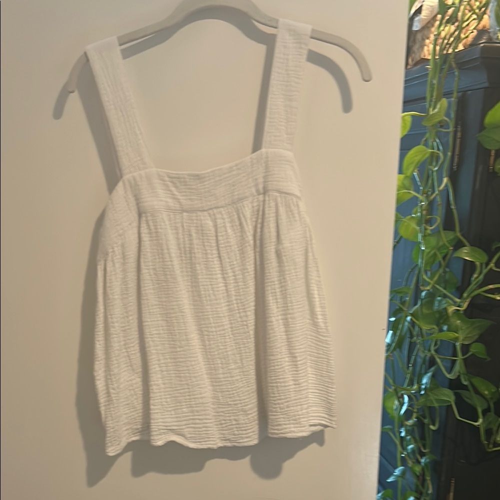 Joie Textured White Summer Top